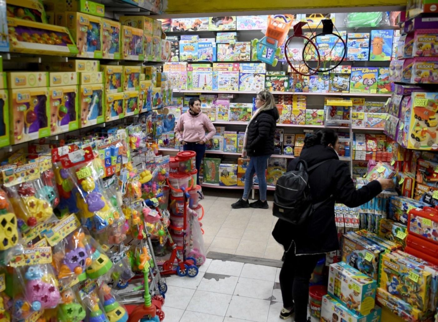 Jugueterías en la previa del día del niño