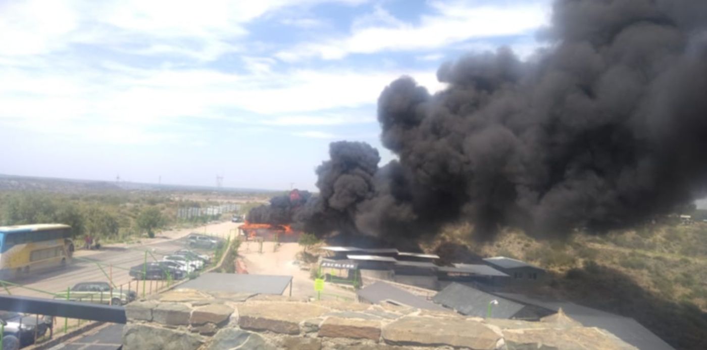 Incendio del micro en mendoza