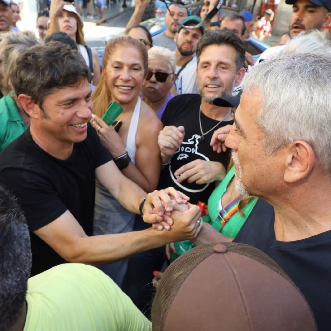 Kicillfo, durante la Marcha Federal Antifascista y Antirracista.