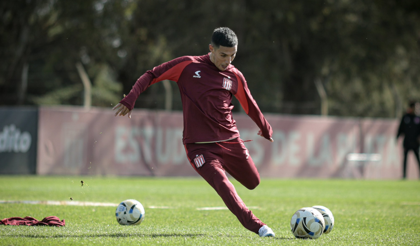 Estudiantes Leo Suárez entrenamiento