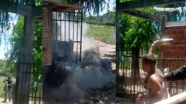 videos: tiros, tension y corridas en un intento de toma de terrenos en la plata