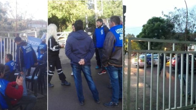 tension en el club universitario: trabajadores bloquearon la entrada al predio de gonnet