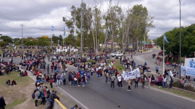 ¿quienes son los sindicalistas que promovieron el piquete en el acceso a la autopista?