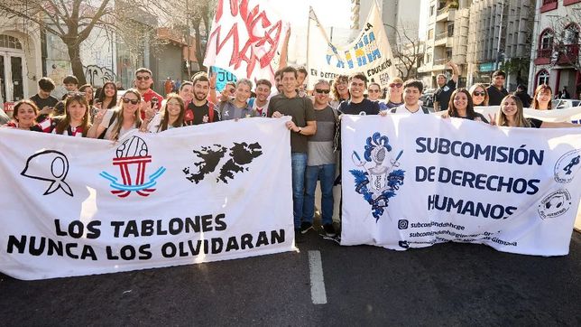 gimnasia y estudiantes se unieron en el marco del aniversario de la noche de los lapices