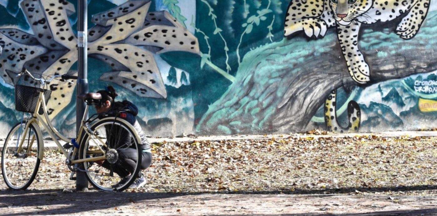 En las calles de La Plata la gente salió abrigada este miércoles porque se vino el fresco.