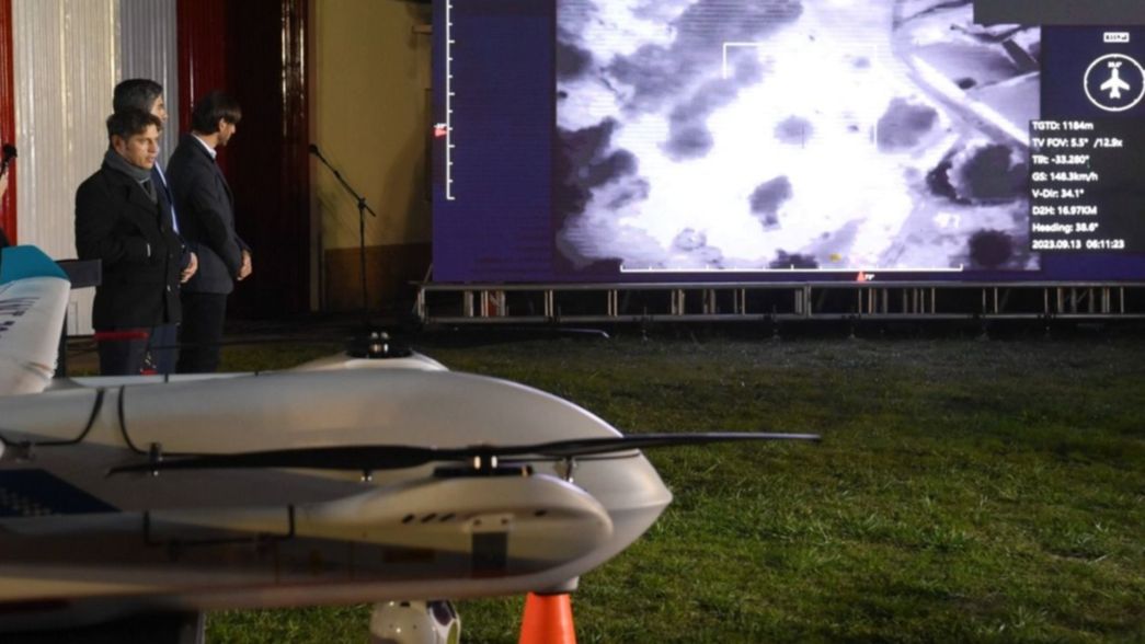 Kicillof presentó los drones que patrullarán las zonas rurales a partir de octubre
