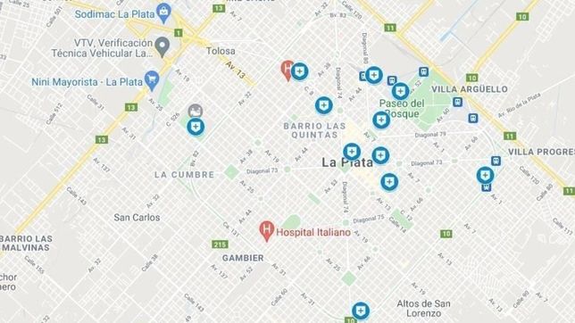 arranco la vacunacion libre de docentes, policias y grupos de riesgo en la plata