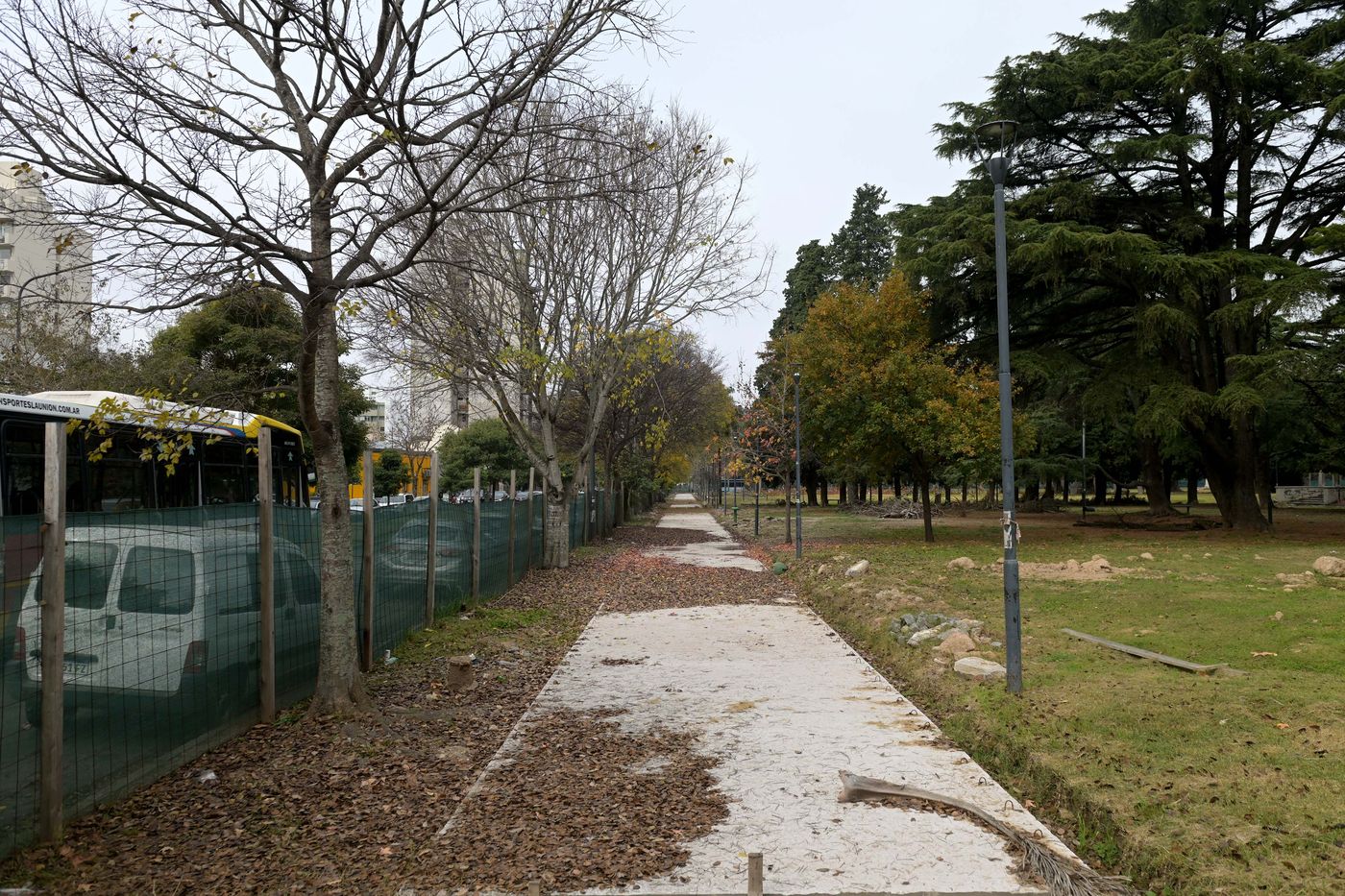 El Parque Saavedra está cerrado y en obra para su remodelación integral