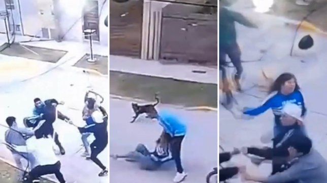 violenta batalla campal entre vecinos de dos barrios de ensenada