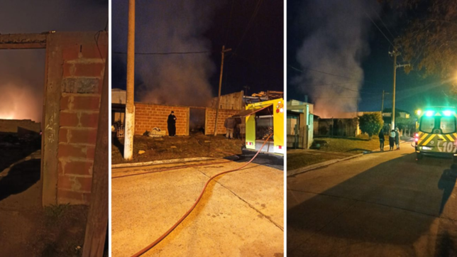 una familia se salvo gracias a sus vecinos de un brutal incendio en ringuelet
