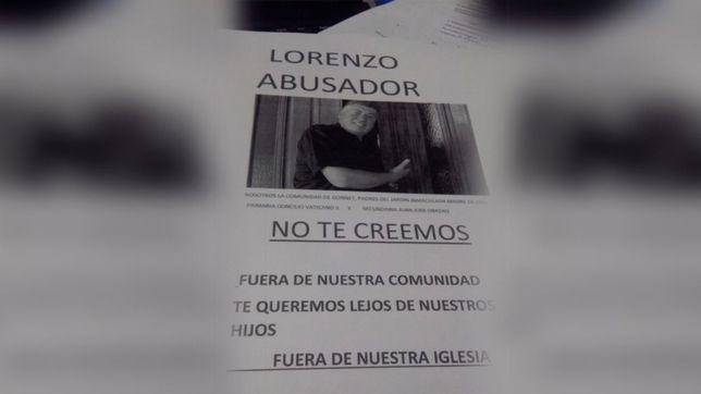 no te creemos: gonnet y villa castells empapeladas con carteles contra el cura lorenzo