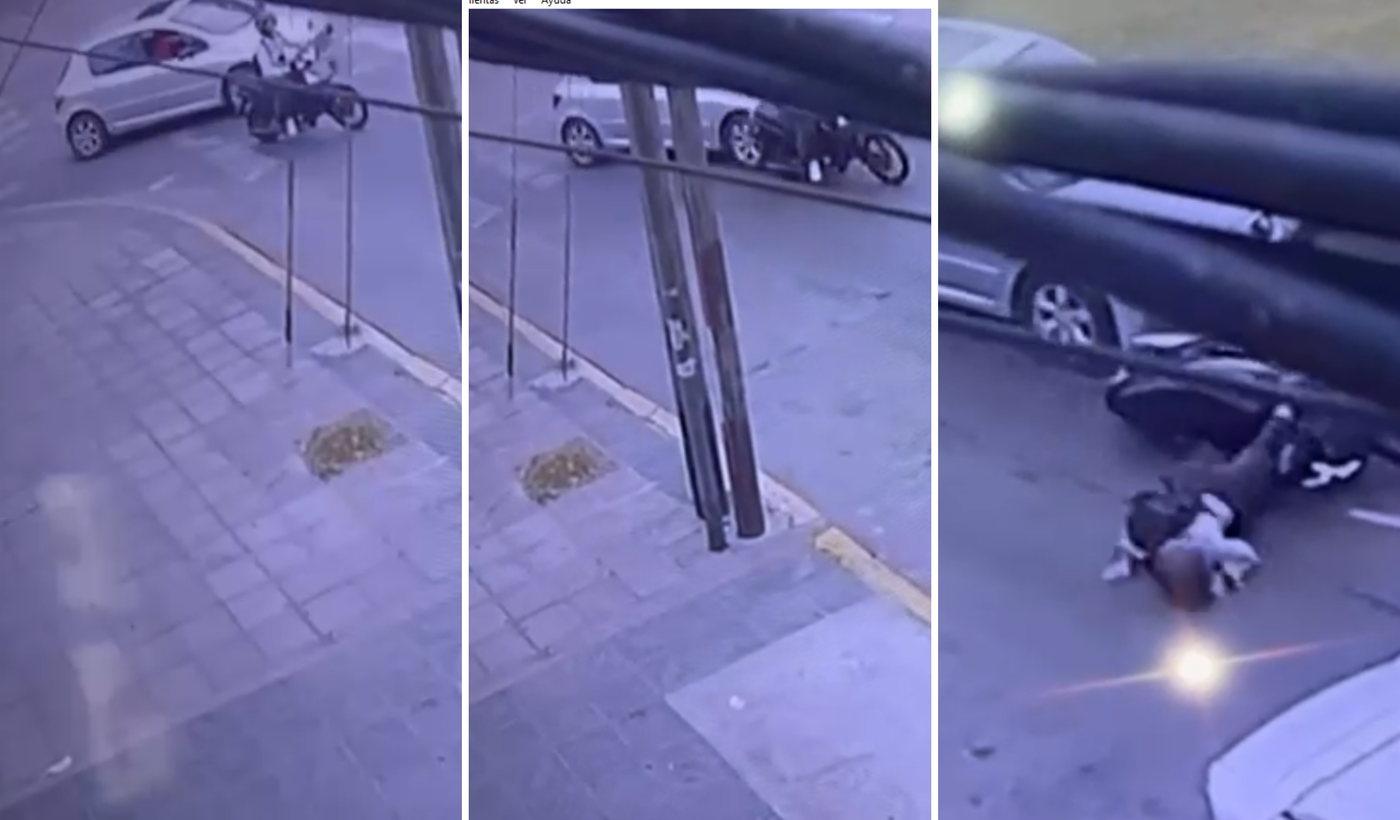 atropellan a motociclista y se fugan. portada