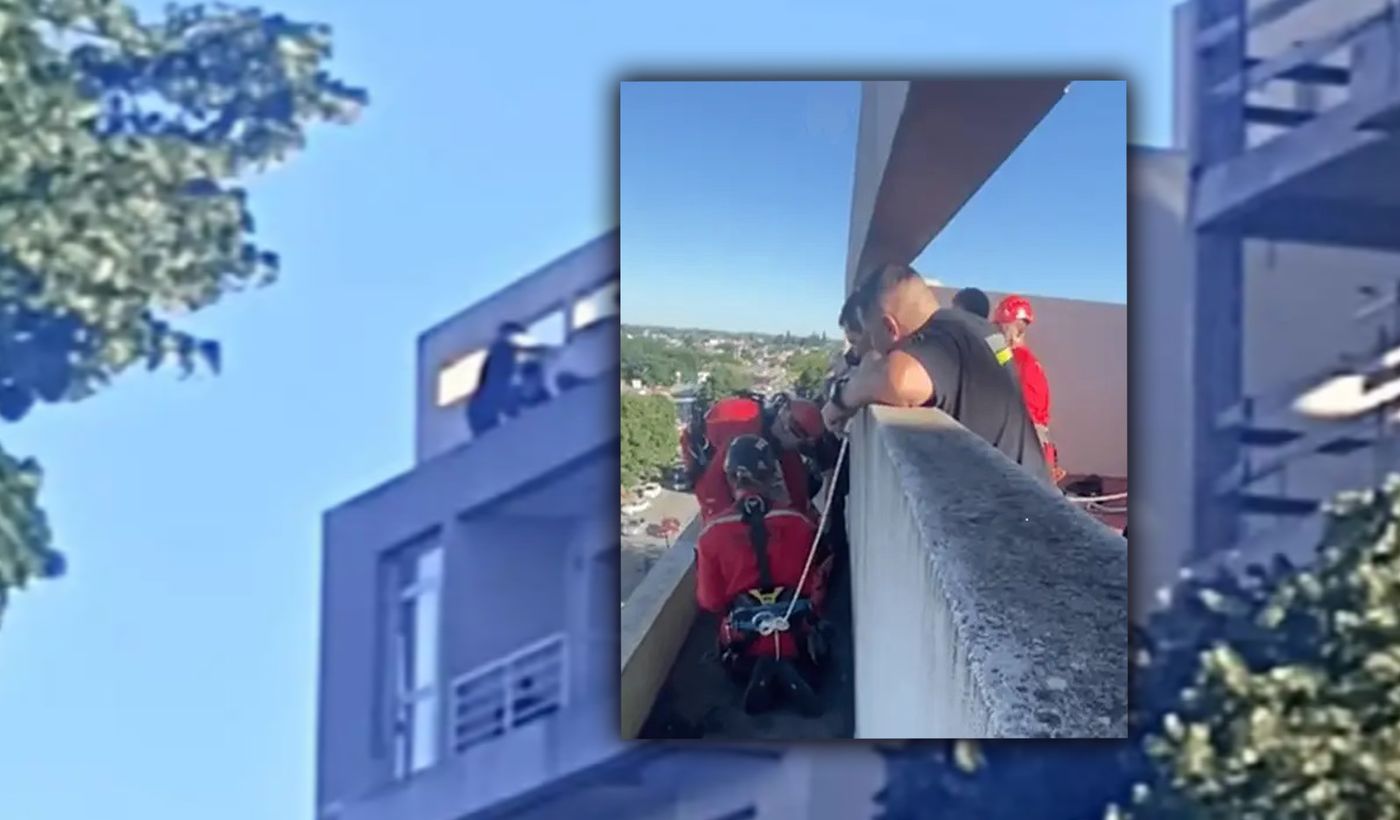 Rescate de mujer que quiso suicidarse en Plaza España.jpg