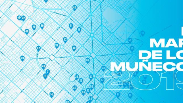 el mapa completo y los horarios de quema de los munecos en la plata