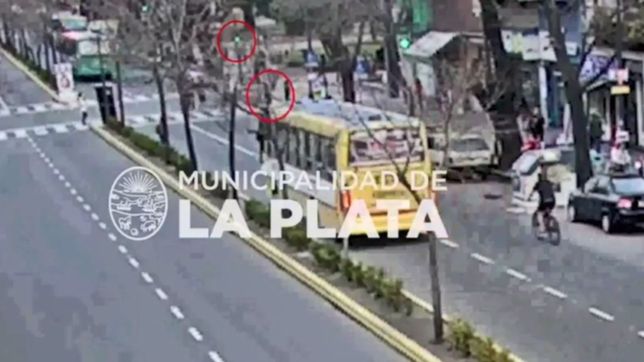 video: un micro atropello a una mujer en pleno centro de la plata