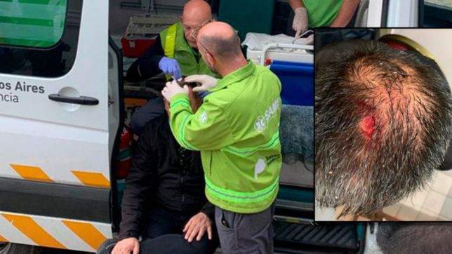 dos personas resultaron heridas en los enfrentamientos en la puerta de la municipalidad de la plata