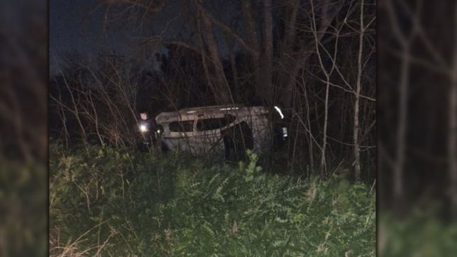 accidente, vuelco y alarma: un conductor choco con un caballo suelto y se salvo de milagro