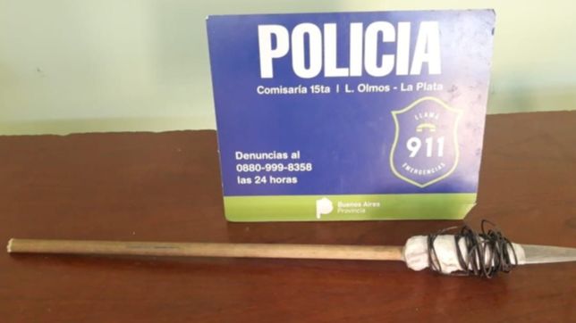 con una lanza tumbera, un penitenciario amenazo a quinteros para robarles verduras y plata
