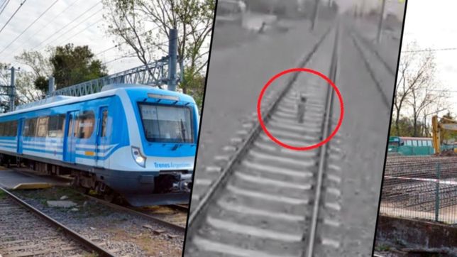 video: asi fue el instante en el que un conductor de tren salvo a un nene de ser arrollado