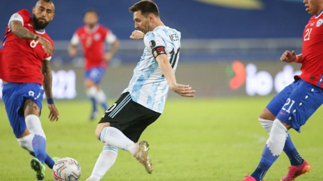 argentina empato 1 a 1 ante chile en su debut en la copa america 2021