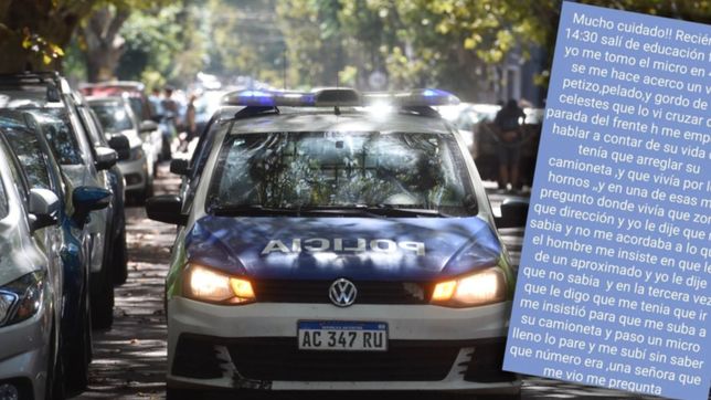 alarma en la loma por un hombre que acosa chicas e intenta subirlas a su camioneta