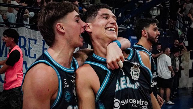 los impresionantes videos del triunfo agonico del basquet de gimnasia