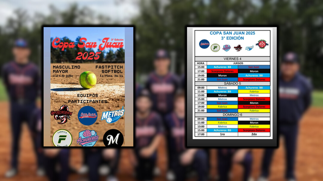 copa san juan 2025: todo listo en la plata para la tercera edicion del torneo masculino mayor de softbol