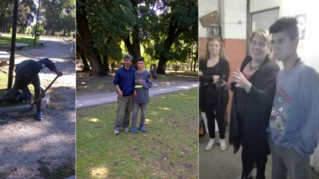 javier nacio con una dificultad motora y camina varios kilometros para ir al trabajo