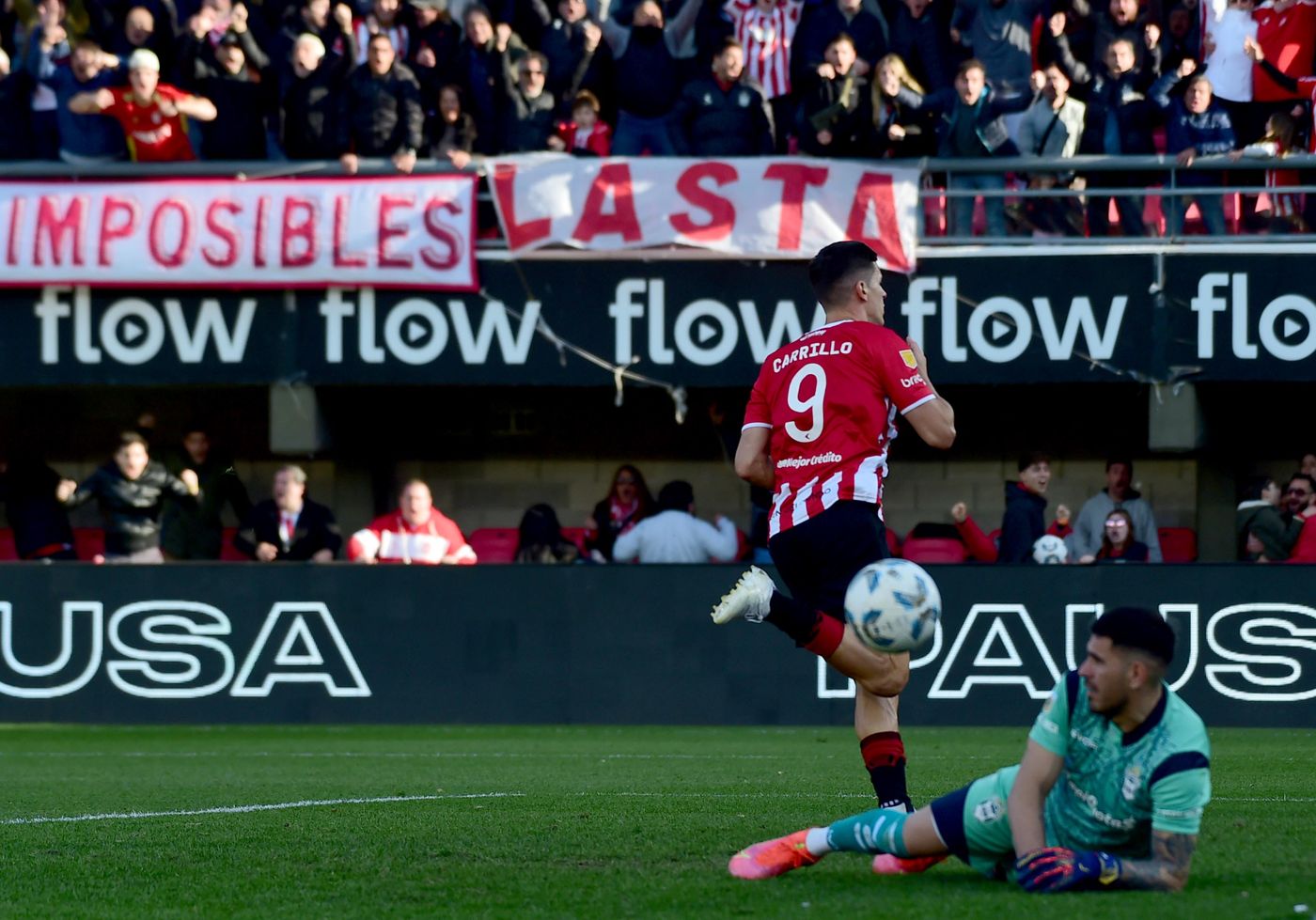 Guido Carrillo anotó uno de los goles en la reciente goleada Pincha.