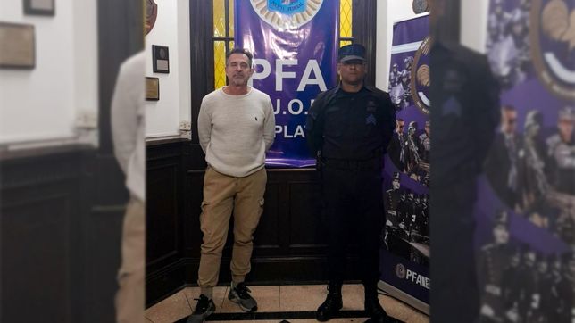 la imagen de la detencion de anibal lotocki en la plata