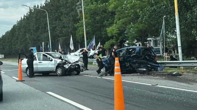 tragedia en ruta 2: un hombre de 63 anos murio en medio de un choque multiple