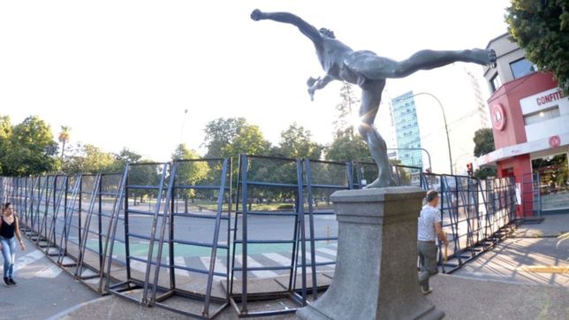 completamente vallado y con caos en el transito: asi amanecio el centro de la plata