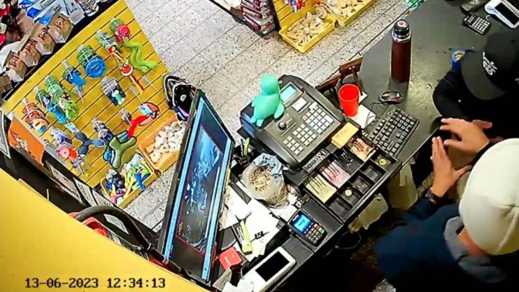 VIDEO: Cuatro ladrones encapuchados y armados causaron terror en un pet shop de La Plata