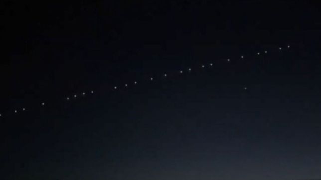 asi se vio el tren de satelites: ¿cuando va a volver a pasar por la plata?