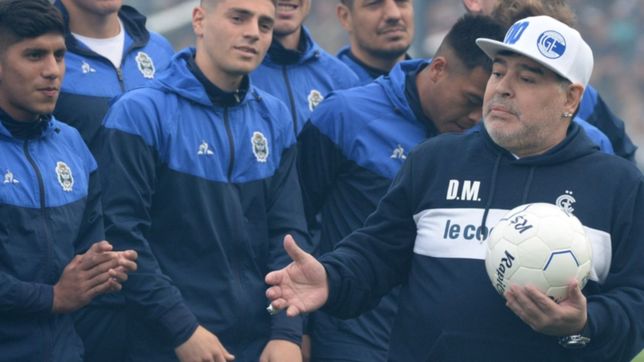 maradona ya tiene el equipo para su debut como tecnico de gimnasia