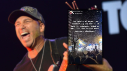 Tom Morello publicó un video de los festejos de Fuerza Patria en La Plata tras ganarle a Milei