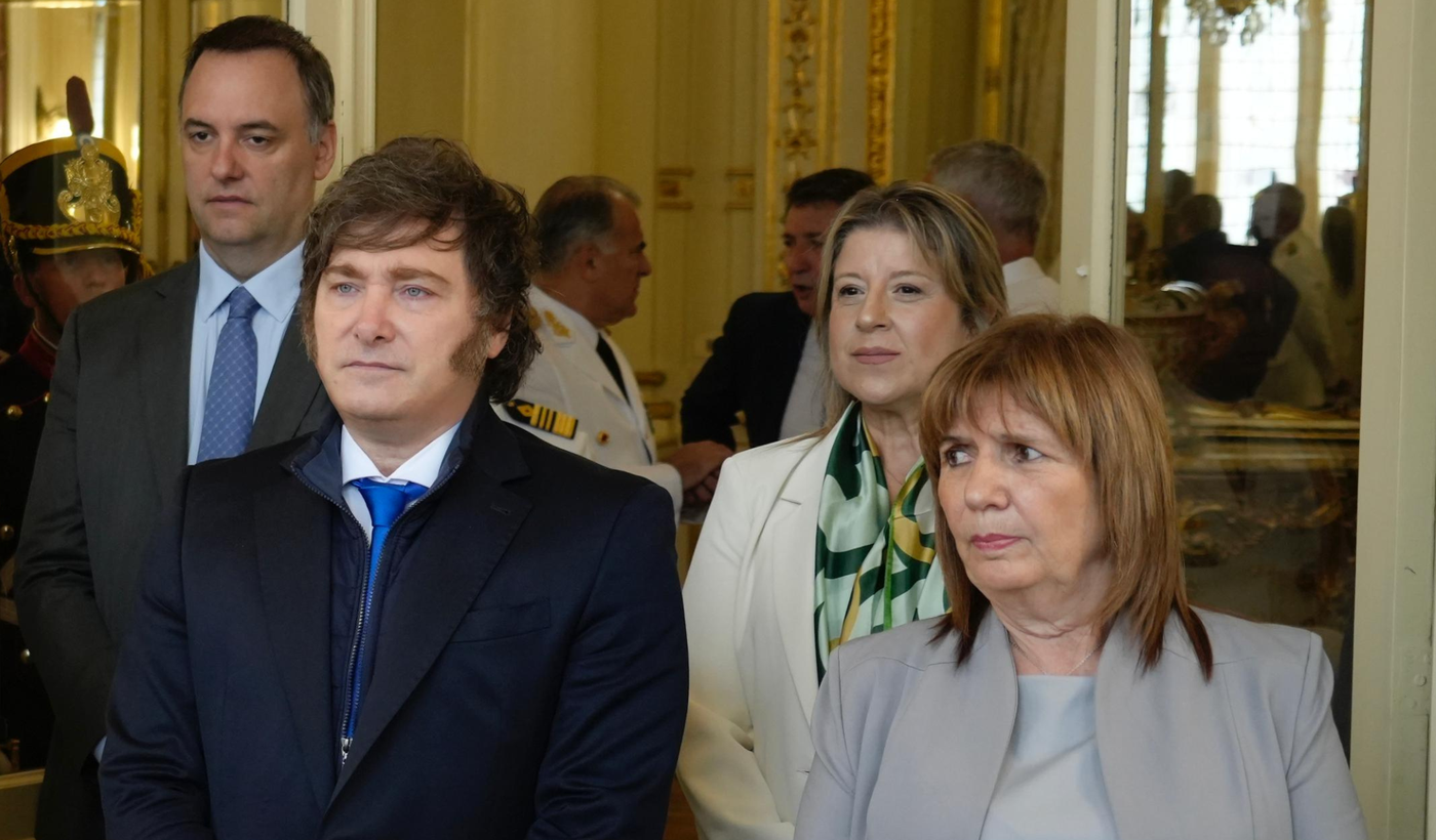 Manuel Adorni Javier Milei Patricia Bullrich