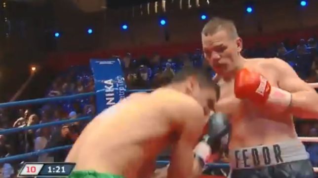 video: el knockout del ruso churinov contra el boxeador platense ezequiel maderna