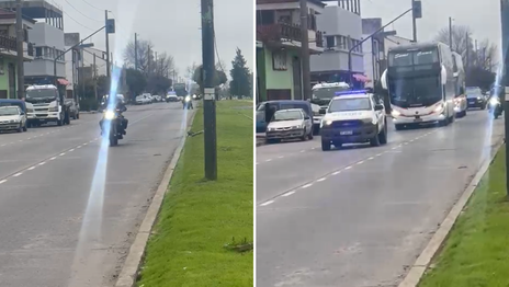 Así fue el viaje de Gimnasia al Estadio UNO