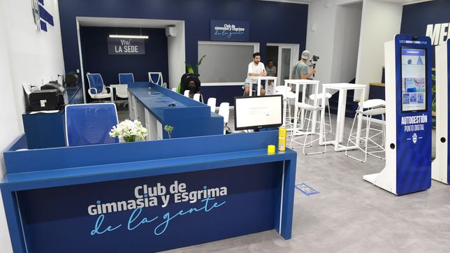 gimnasia se puso al dia con los empleados del club