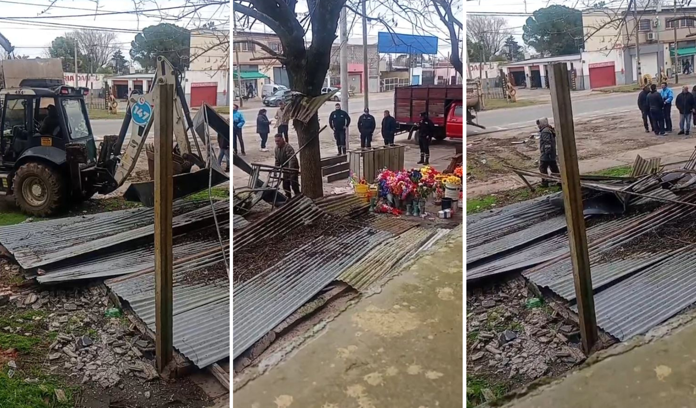 desmantelan puesto cementerio portada