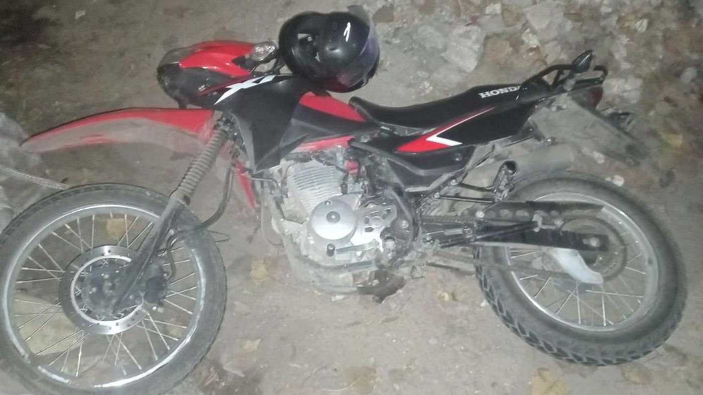 El conductor de la moto debió ser trasladado al Hospital San Martín