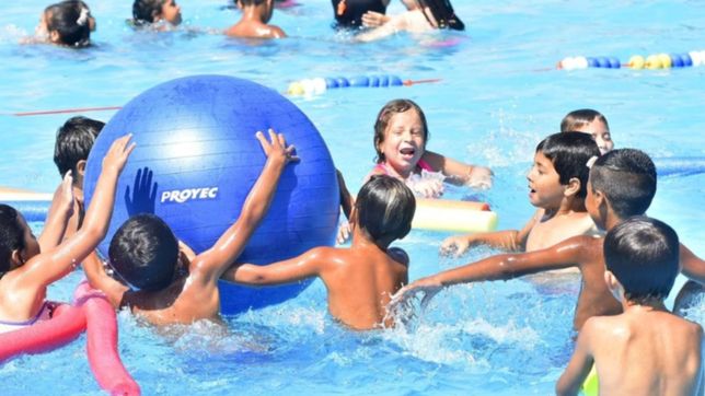 mas de mil chicos le dieron cierre al primer contingente de la colonia en la repu