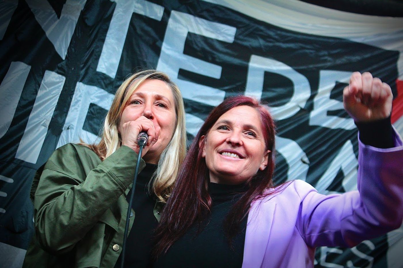 Myriam Bregman y Luana Simioni, la excandidata a intendenta que va por una banca en el Concejo Deliberante de La Plata