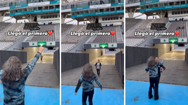tete recibio al primer fanatico de la renga que entro al estadio unico para ver el show tete recibio al primer fanatico de la renga que entro al estadio unico para ver el show