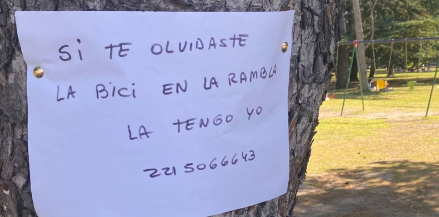 cartel búsqueda dueño bicicleta