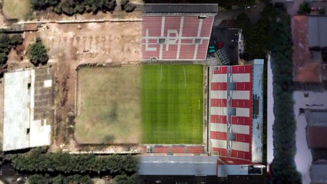 google earth: impactantes tomas satelitales que muestran el paso a paso del estadio de estudiantes