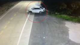 un policia choco en ensenada y le encontraron drogas y alcohol en el auto