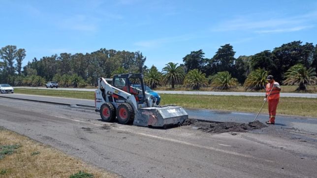comenzaron las tareas preliminares de repavimentacion en ruta 2