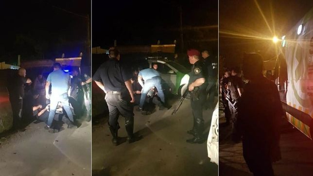 tension en arturo segui: vecinos pedian mas seguridad y un policia termino baleado